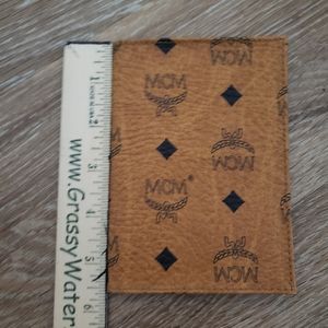 MCM visetos cognac original passport holder